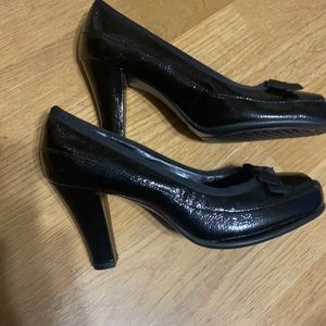 Aerosols peep toe heels , black 3 inch